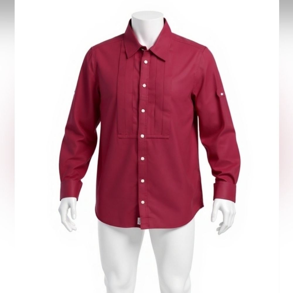 Polo Ralph Lauren Burgandy Cotton Silk Women's Long Sleeves Top Size 12 EUC